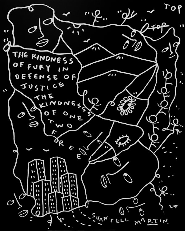 Shantell Martin - Drawings, The Fury of Kindness ©, 2021