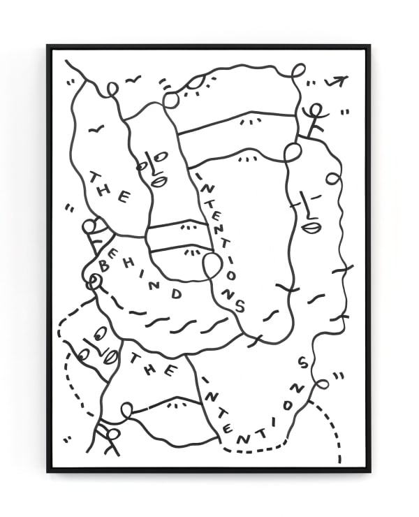 Shantell Martin - Drawings, The Intentions behind the intentions ©, 2022