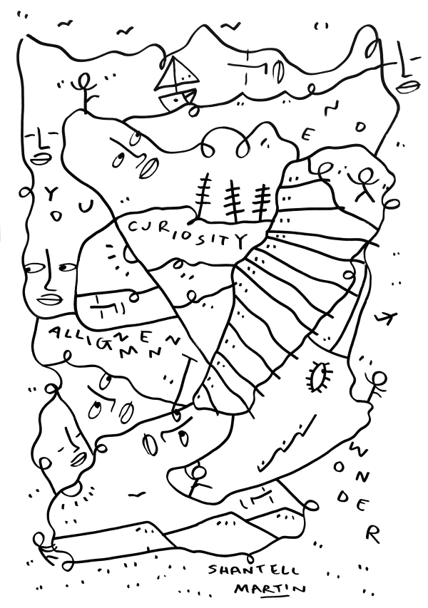 Shantell Martin - Drawings, Curiosity, 2021