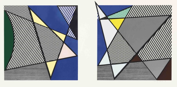Roy Lichtenstein, Imperfect Diptych, from Imperfect Series, 1988