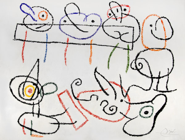 Joan Miró, One Plate, from Ubu au Baléares, 1971