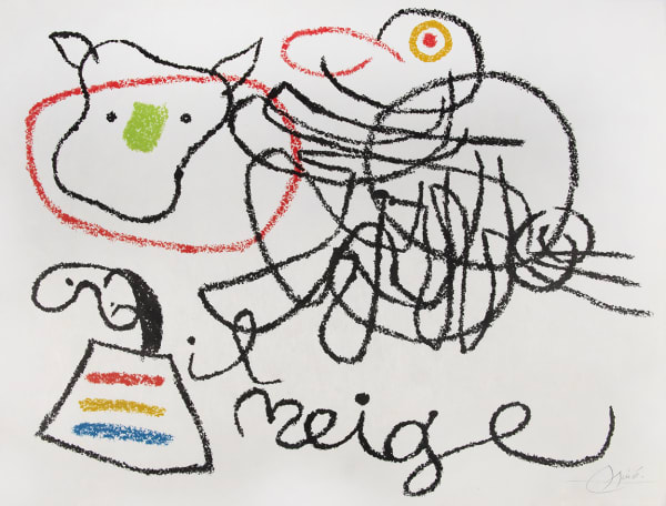 Joan Miró, One Plate, from Ubu au Baléares, 1971