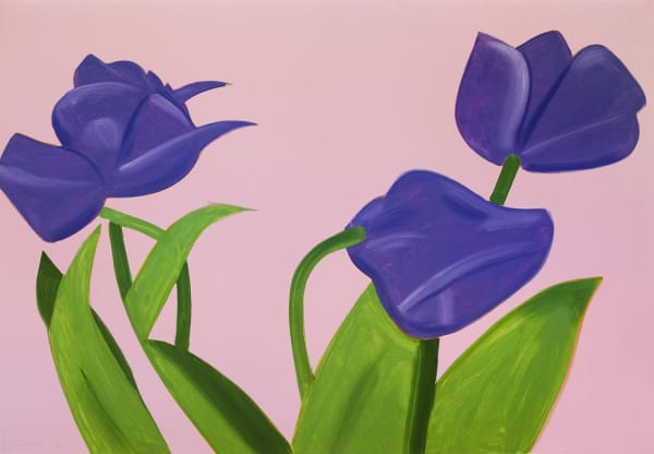 Alex Katz, Purple Tulips 1, from The Flowers Portfolio, 2021