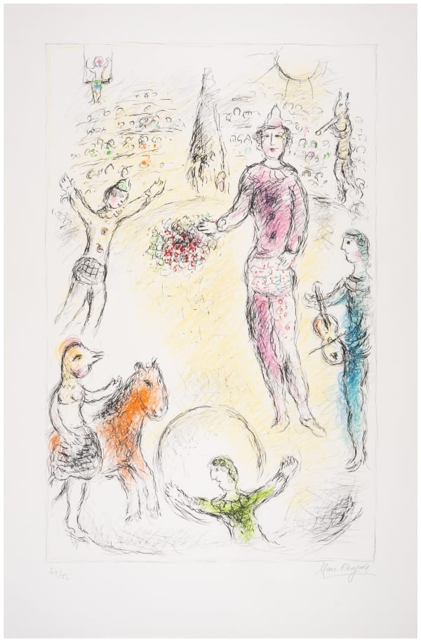Marc Chagall, Les Clowns Musiciens, 1980