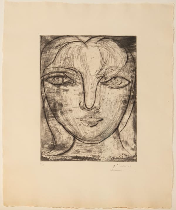 Pablo Picasso, Portrait de Marie-Thérèse de face (Portrait of Marie-Thérèse from the Front), 1934