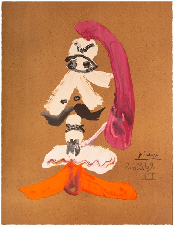 Pablo Picasso, Les Portraits Imaginaires: One Plate (26.3.69 II), 1969