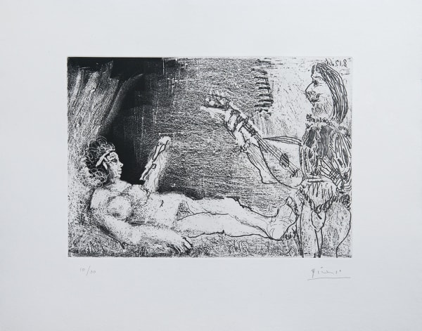 Pablo Picasso, Plate 10, from: Le Cocu Magnifique, 1968