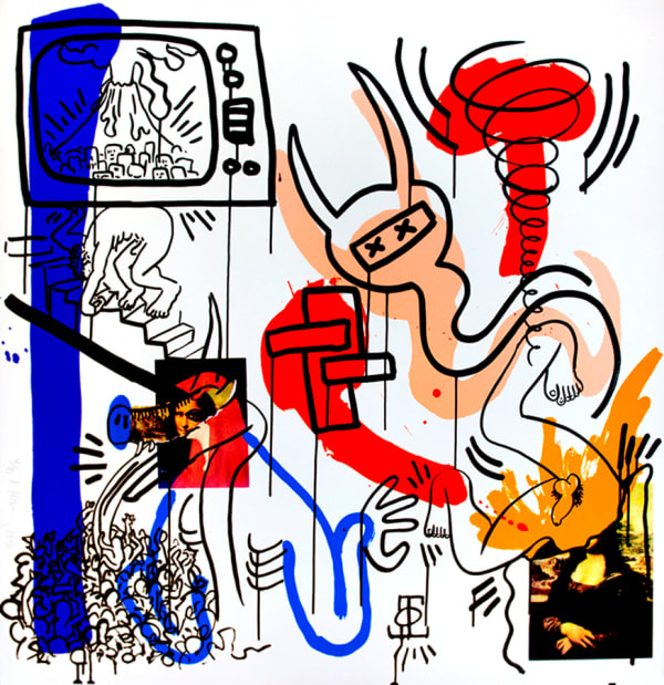 Keith Haring, One Plate, from The Apocalypse Suite, 1988