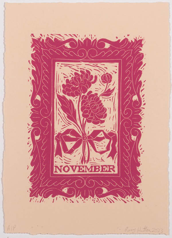 Rory Hutton, November, from Months of the Year, Pink, 2023