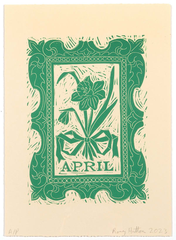 Rory Hutton, April, from Months of the Year, Green, 2023