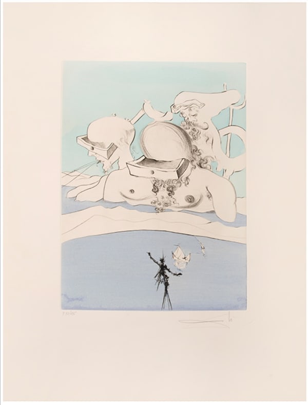 Salvador Dalí, Flung Out Like a Fag-End by the Big-Wigs, from After 50 Years of Surrealism, 1974