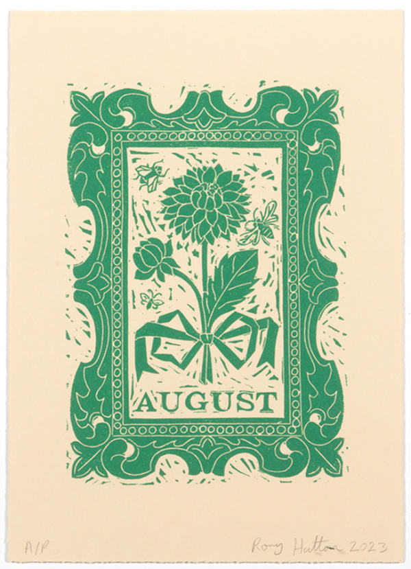 Rory Hutton, August, from Months of the Year, Green, 2023