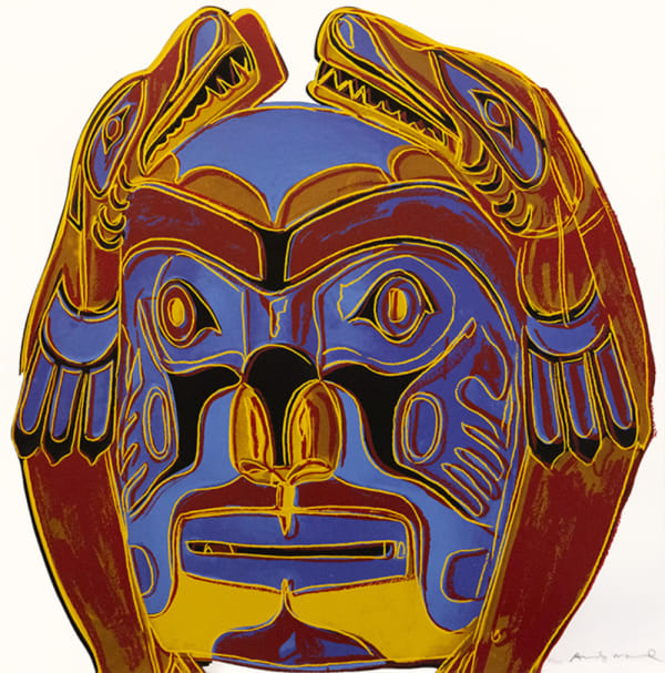 Andy Warhol - Northwest Coast Mask, from Cowboys and Indians, 1986