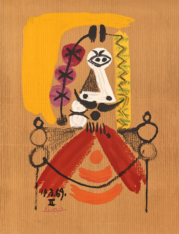 Pablo Picasso, Les Portraits Imaginaries: One Plate, 1969