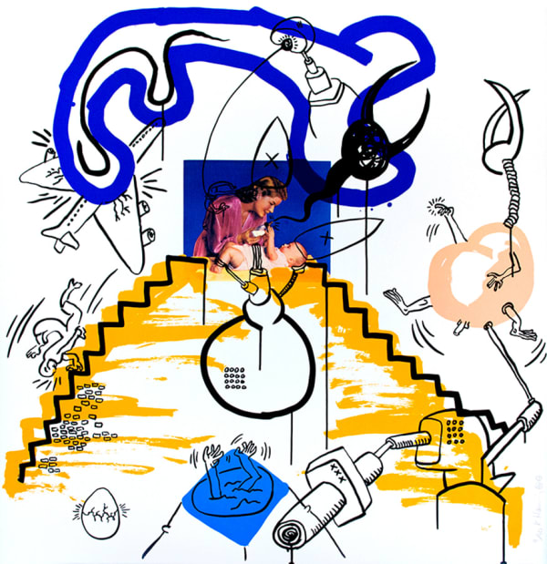 Keith Haring - One Plate, from The Apocalypse Suite, 1988