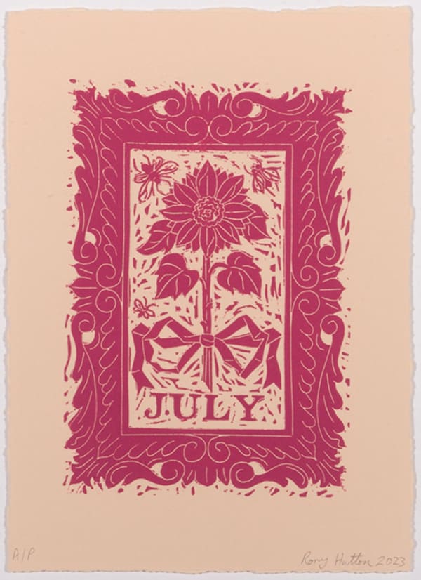 Rory Hutton, July, from Months of the Year, Pink, 2023
