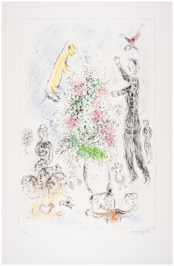 Marc CHAGALL, Les Lilas, 1980