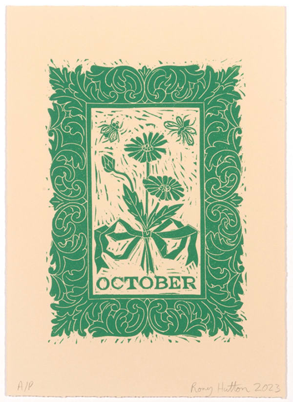 Rory Hutton, October, from Months of the Year, Green, 2023