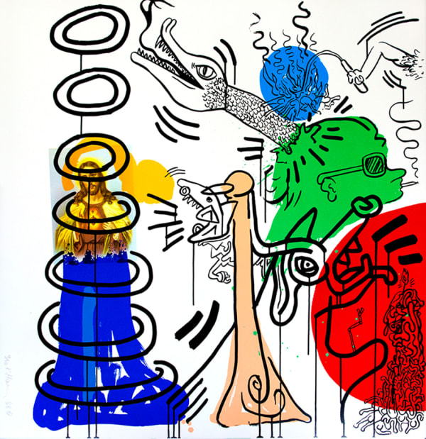 Keith Haring, One Plate, from The Apocalypse Suite, 1988