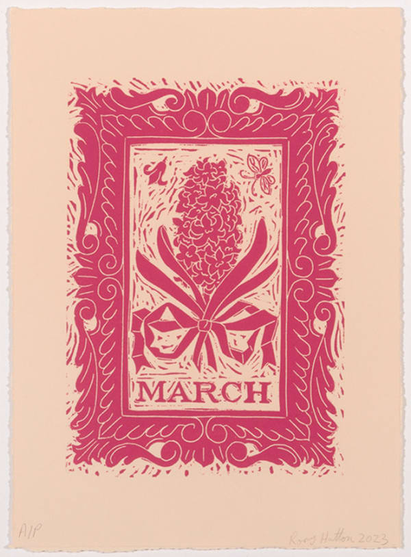 Rory Hutton, March, from Months of the Year, Pink, 2023