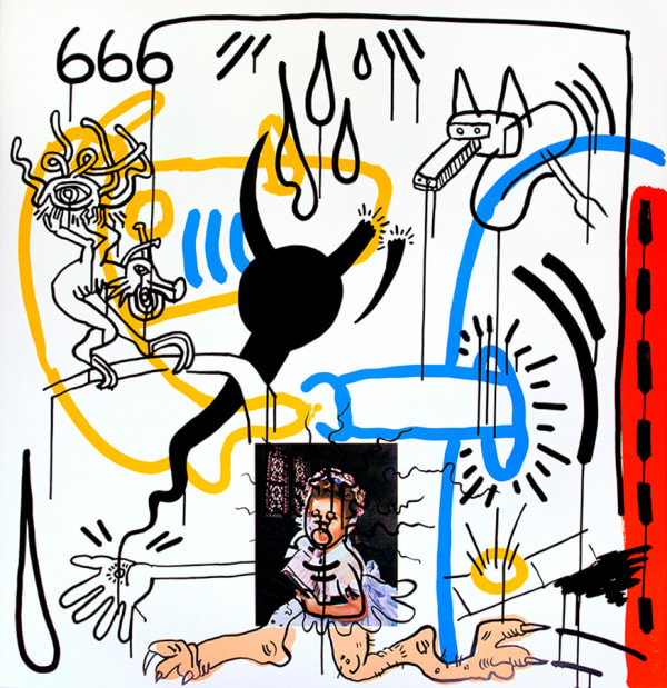 Keith Haring, One Plate, from The Apocalypse Suite