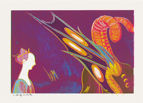 Andy Warhol, St George and the Dragon, Paulo Uccello, 1460, from Details of Renaissance Paintings,, 1984