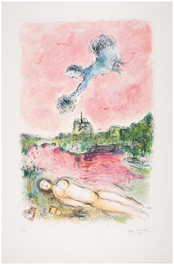 Marc Chagall, Vue de Notre Dame, 1980