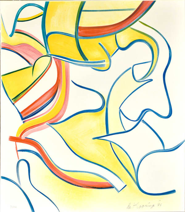 Willem DE KOONING, Quatre Lithographies, 1986