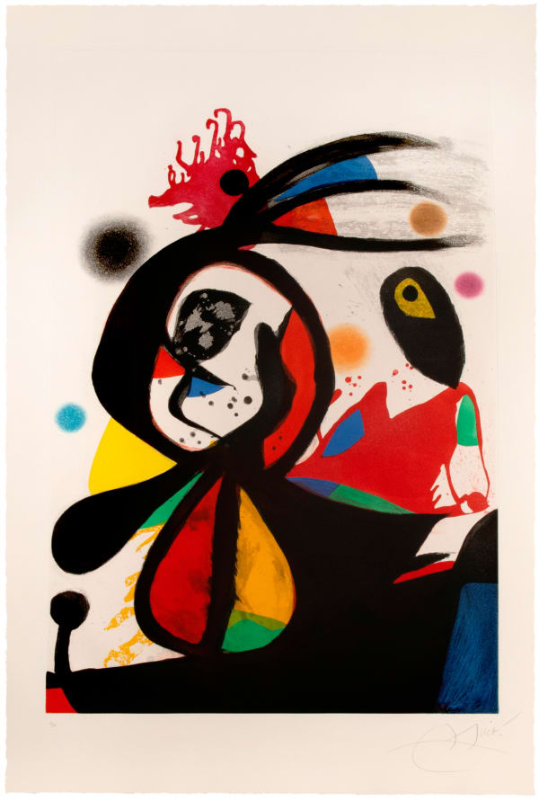 Joan Miró, L'Aigrette Rouge, 1976