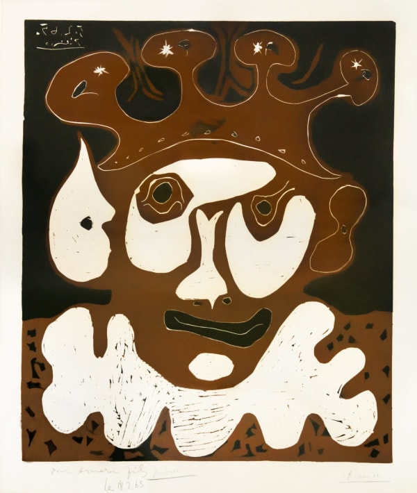 Pablo Picasso, Tête de Bouffon. Carnaval 1965, 1965
