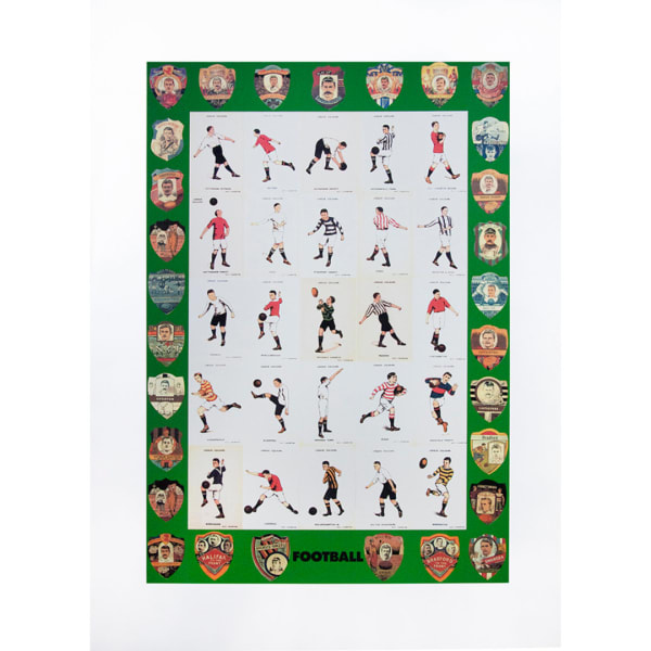 Peter Blake, F is for Football, from Alphabet Series, 1991