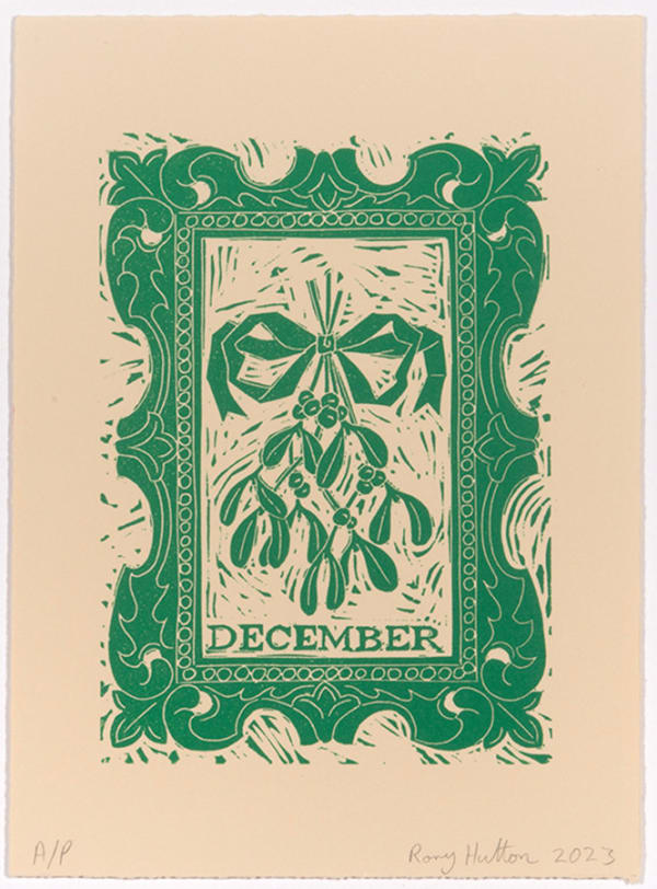 Rory Hutton, December, from Months of the Year, Green, 2023