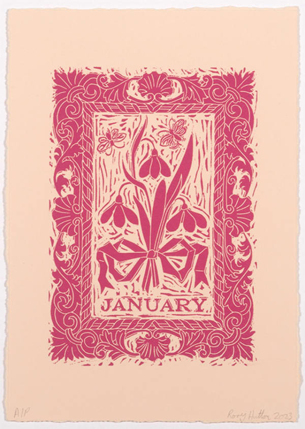 Rory Hutton, January, from Months of the Year, Pink, 2023