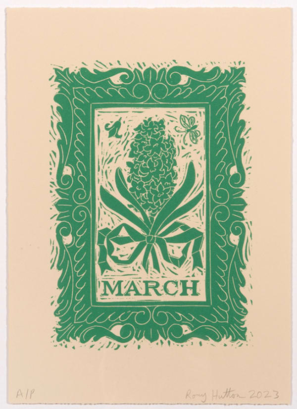 Rory Hutton, March, from Months of the Year, Green, 2023