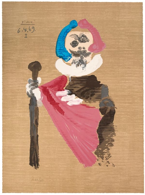 Pablo Picasso, Les Portraits Imaginaires: One Plate (6.4.69 I), 1969