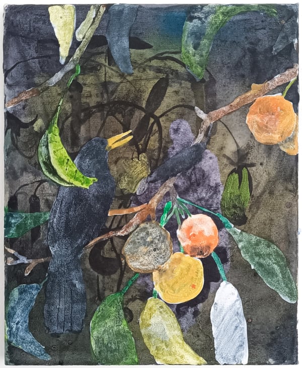 Francesco Battistello Merlo, 2024 mixed media on canvas 30 x 24 cm