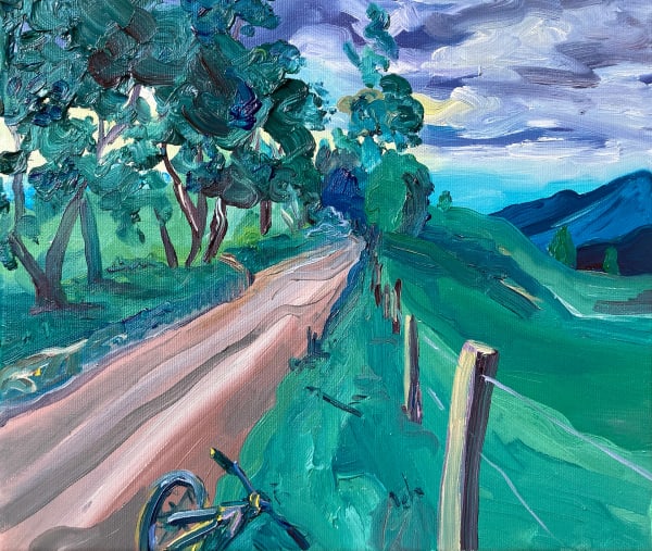 Elise Debrock Downhill, 2021 oil on canvas 24 x 30 cm