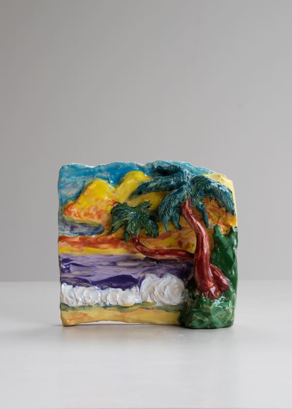 Elise Debrock Die Südsee, 2023 Glazed ceramic 18 x 5 x 17 cm