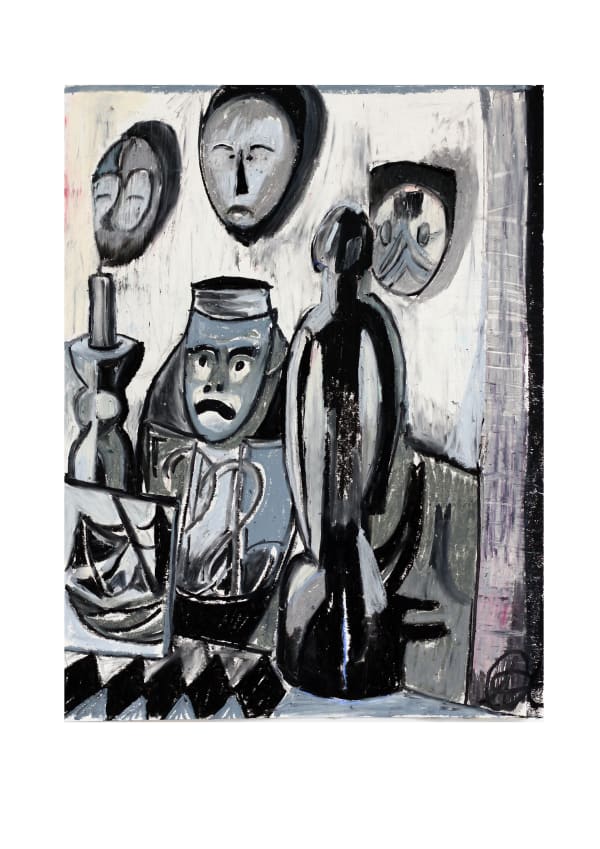 Amber Andrews, Still Life With Masks, 2020