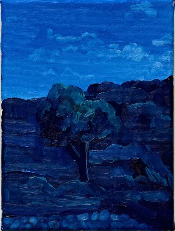 Elise Debrock, Deep Blue Under The Moon, 2024