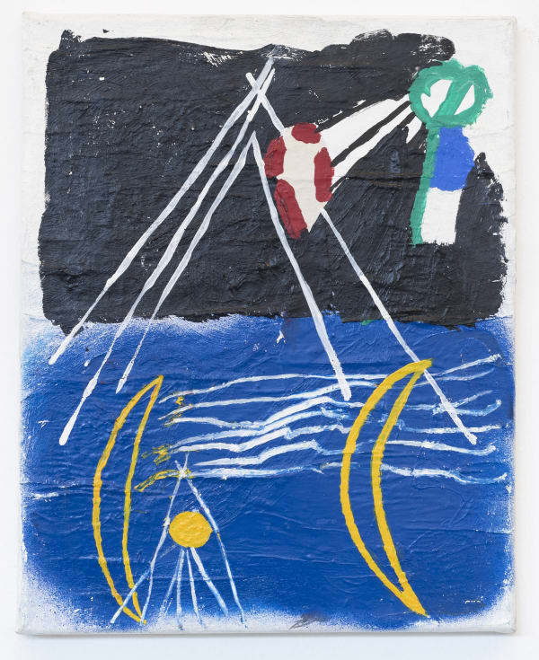 Fleur De Roeck Zeeslag, 2019 Ink & acrylic on canvas 30 x 24 cm