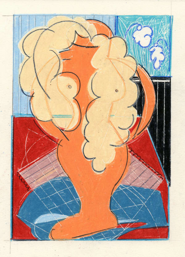 Lien Buysens Various circumstances, 2023 colored pencil on paper 16 x 12 cm 31 x 25 cm framed