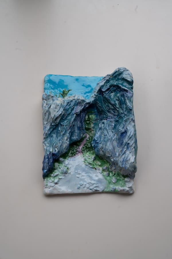 Elise Debrock When it All Comes Together, 2023 Glazed ceramic 25 x 7 x 34 cm