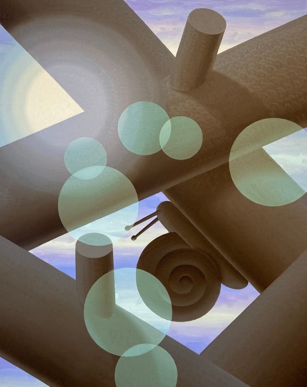 Laurens Legiers, Snail with Moon Glare, 2023