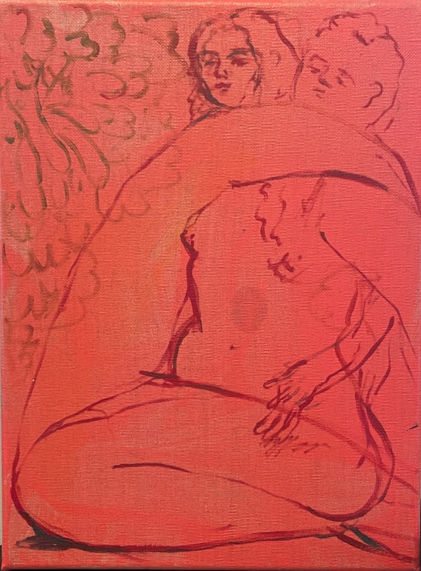 Santiago Evans, Interlaced Flamingos, 2022