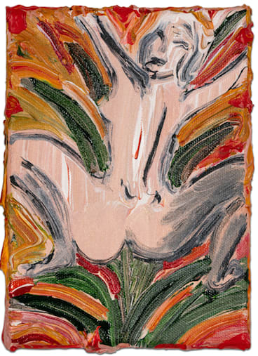 Katarina Janeckova Untitled, 2021 acrylic on canvas 18 x 13 cm