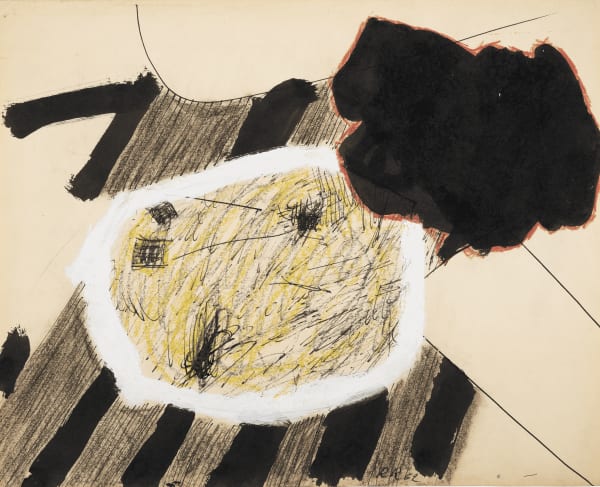 Roger Raveel, Landschap met bruin, 1962