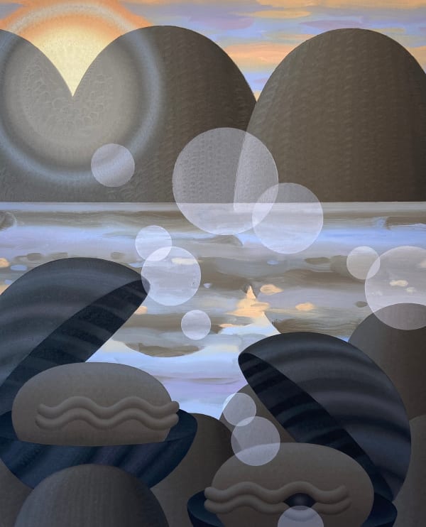 Laurens Legiers, Mussels with a Sun Glare, 2022