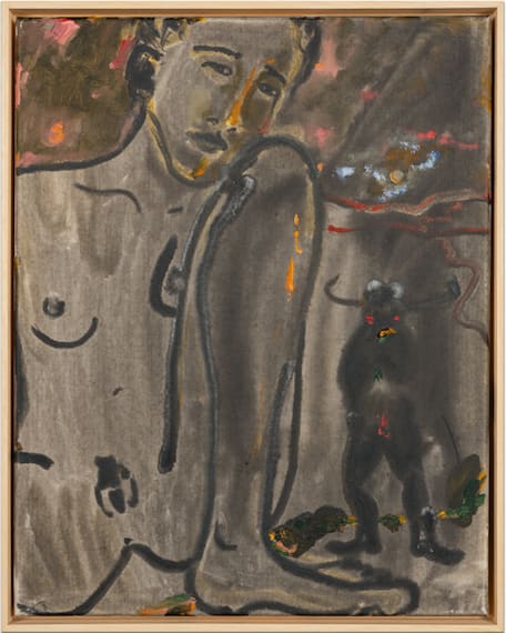 Katarina Janeckova Untitled, 2021 acrylic on canvas 50 x 40 cm (framed 53,5 x 43 cm)