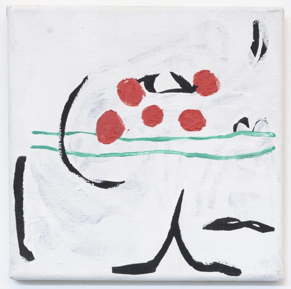 Fleur De Roeck Je aanbidder, 2018 Ink & acrylic on canvas 21 x 21 cm